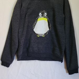 American Eagle Outfitters‎ Charcoal Penguin Crewneck Sweatshirt